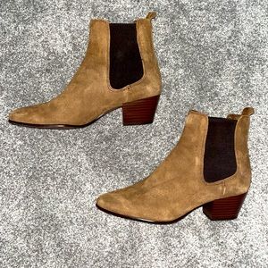 Sam Edelman brown Swede chelsea boots